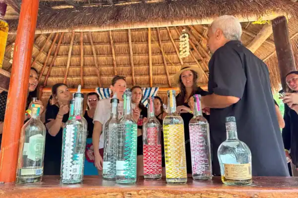 Bottle of artisanal  mezcal