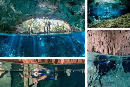 Cenote dos ojos private tour