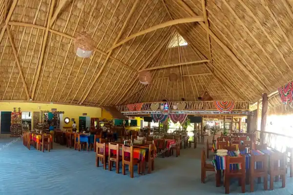 Palapa restaurant  near Dos Ojos cenote