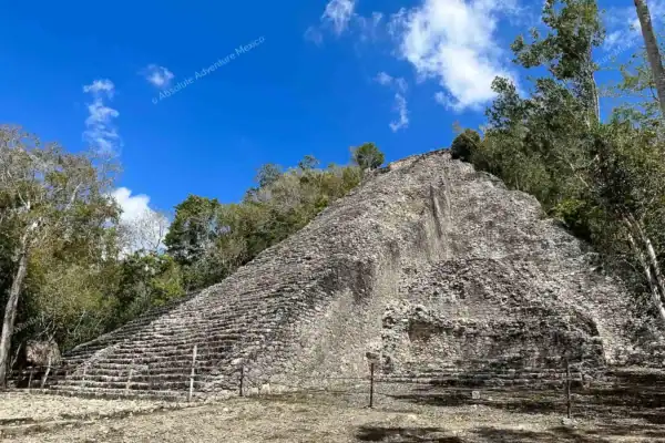 Nohoch Mul pyramid  on Coba and cenote tour