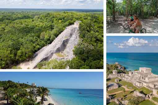 Private tour of Mayan ruins of Coba and Tulum