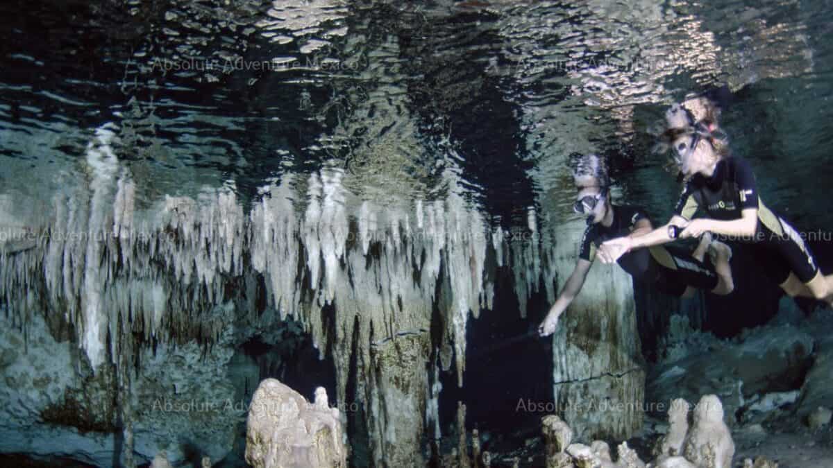 snorkeling-in-cenote-mexico-