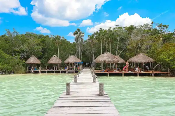 Pier at Kaan Luum  Lagoon