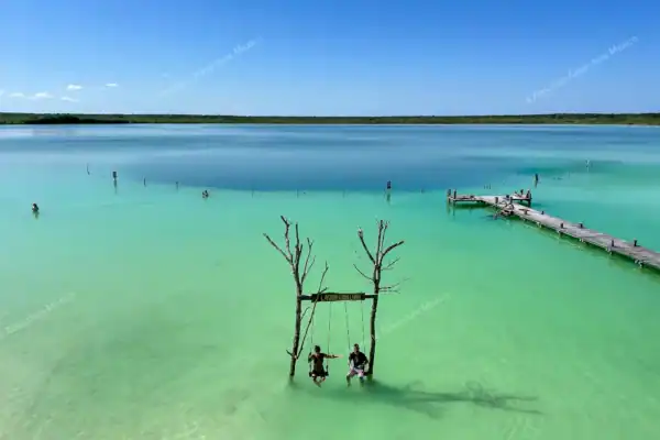 Laguna tours Muyil  swimming chairs at Kaan Luum