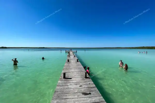 Pier at Kaan Luum  Lagoon