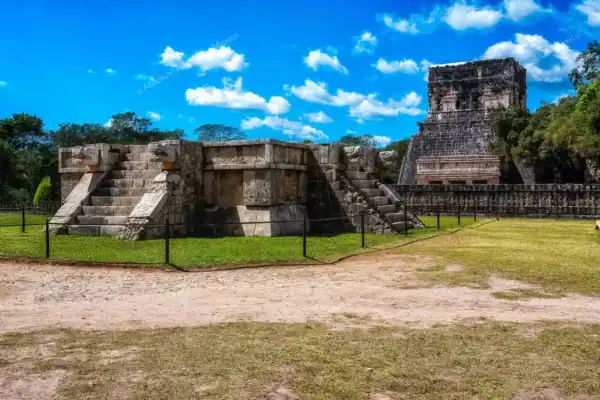 Jaguar Temple and  Jaguar and Eagles Platform