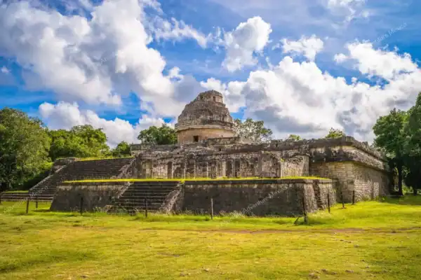 El Caracol  observatory on Equinox Chichen Itza tour