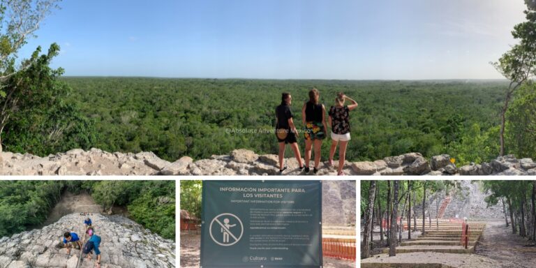 climb coba mayan ruins