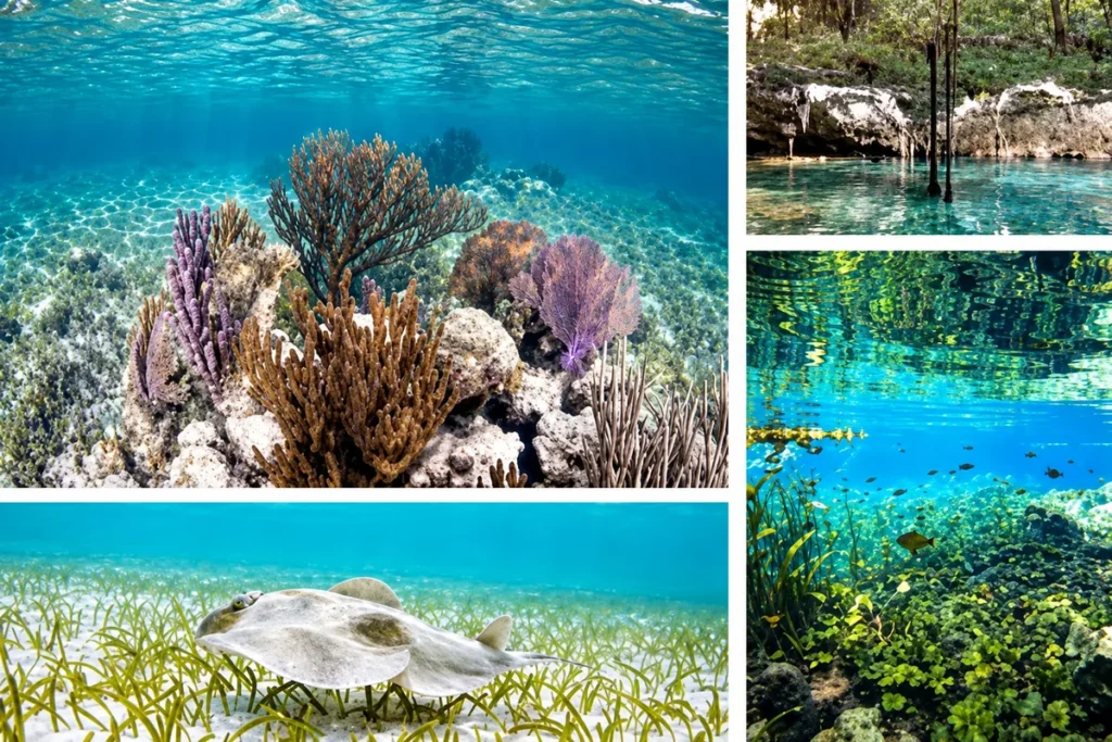 Reef Snorkeling in Tulum and swim in Cenote - tour photographs