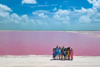 Las Coloradas Pink Lakes