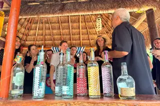 Bottle of artisanal
  mezcal