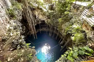 Cenote Oxman aerial
view from top