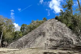 Nohoch Mul pyramid
  on Coba and cenote tour