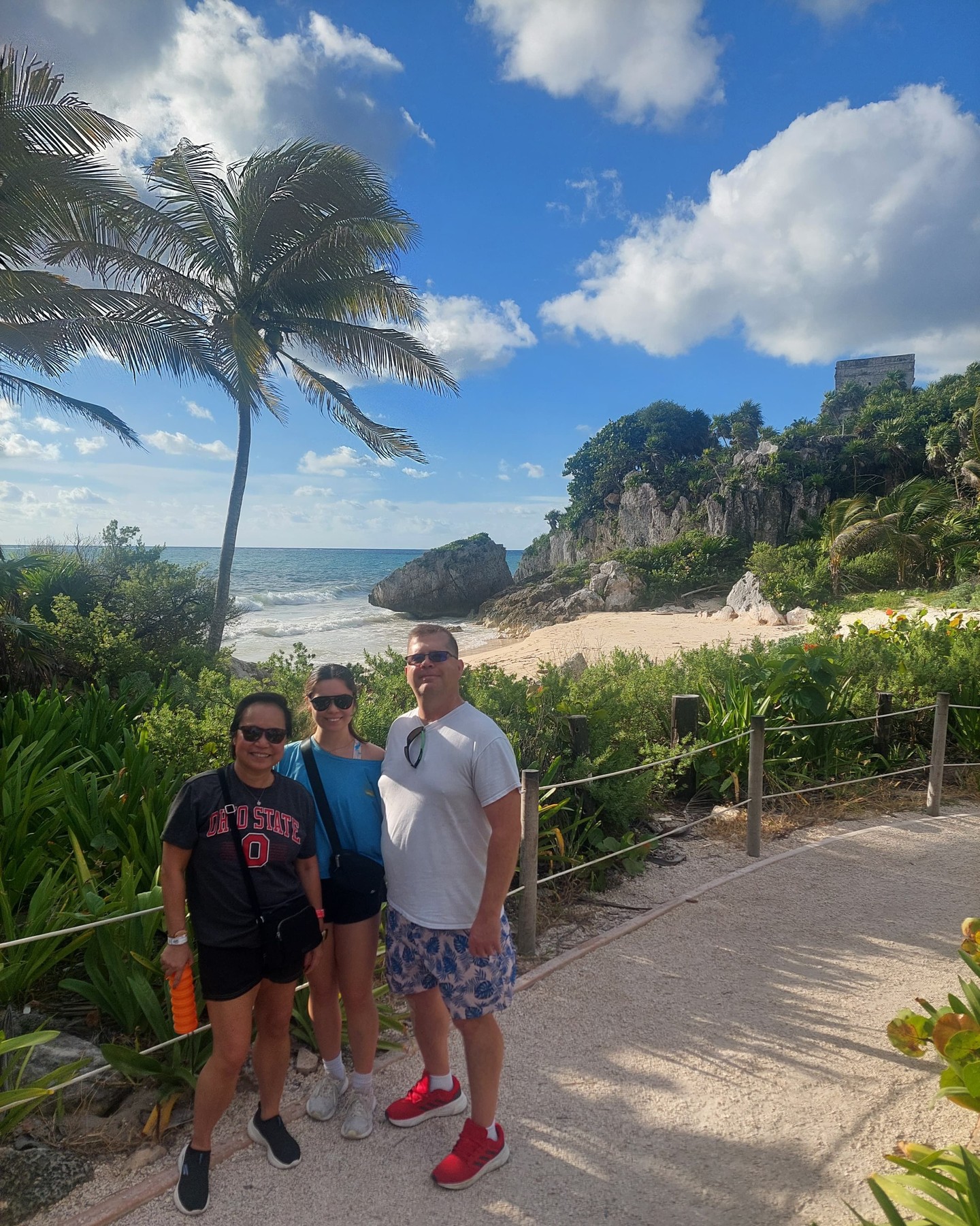 Tulum Mayan ruins at sunset