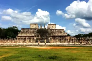 Temple of the
  Warriors at Chichen Itza