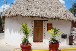Traditional Mayan
  house in Valladolid