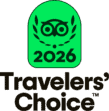 TC Badge + Travelers’ Choice Center Aligned Black - L